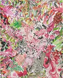 Suhasini Kejriwal, Untitled, 2008, paper collage, acrylic on canvas