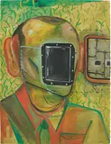 Untitled by Jakub Julian Ziółkowski, 2006, mixed media on paper, offered Apr 2014