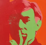 Charles Lutz, Self Portrait, 2008, silkscreen and acrylic on canvas