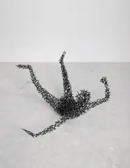 Domain XI (Freefall) by Antony Gormley, 2000, 6 mm square section mild steel bar, sold Jul 2014