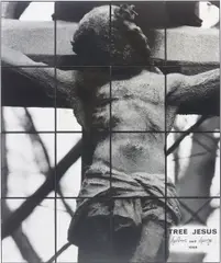 Tree Jesus by Gilbert&George, 1980, sixteen silver gelatin prints, in artist's frames, sold Jul 2014