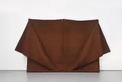 Robert Morris, Untitled (Brown Felt), 1978, felt, copper grommets