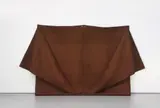Robert Morris, Untitled (Brown Felt), 1978, felt, copper grommets