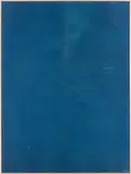 Hugh Scott-Douglas, Untitled, 2012, cyanotype on muslin, in artist's frame