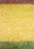 Parker Ito, Inkjet painting #5 (8 color ink), 2013, inkjet on silk