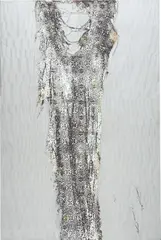 Winter Games by Mark Flood, 2007, acrylic on canvas, sold Jul 2014