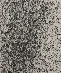 Untitled (Black 7) by Lucien Smith, 2012, acrylic on unprimed canvas, sold Jul 2014