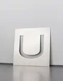 Wade Guyton, U Stencil, 2006, stainless steel