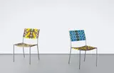 Two Works: (i) Uncle Chair; (ii) Uncle Chair by Franz West, 2007, woven synthetic textile, steel tubular frame, sold Jul 2014