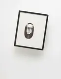 Barry McGee, Untitled, 2005, ballpoint pen on paper in artist’s frame with motor