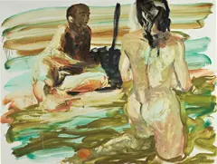 Eric Fischl, Untitled (Study for Bermuda Triangle), 1985, oil on paper