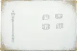 Thursday, August 24th by Ugo Rondinone, 2006, gesso, collage, graphite on canvas, offered Jul 2014