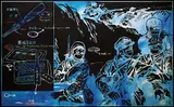 Wang Guangyi, Aesthetics of War- Blue No 3, 2006, oil on canvas