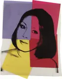 Andy Warhol, Sachiko, 1977, silkscreen on acetate over collaged Color-aid paper