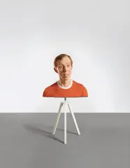Evan Penny, Gerry (Variation #2), 2004, silicone, pigment, fabric, hair, aluminium on artist’s base