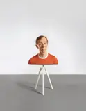 Evan Penny, Gerry (Variation #2), 2004, silicone, pigment, fabric, hair, aluminium on artist’s base