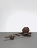 Magdalena Abakanowicz, Seated Bowl, 1988, birch twigs, wire, wood, steel