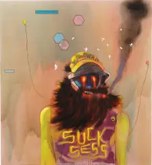 Nigel Cooke, The Winner, 2009, oil on linen backed with sail cloth