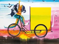 John Kørner, Yellow Gallery, 2007, acrylic on canvas