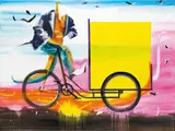 John Kørner, Yellow Gallery, 2007, acrylic on canvas