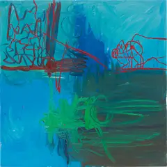 Untitled by Bjarne Melgaard, 2006, oil on canvas, sold Jul 2014