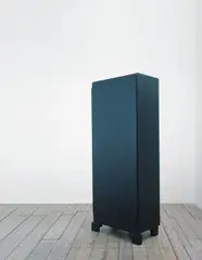 Anna Barriball, Black Wardrobe, 2003, tape on wardrobe