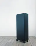 Anna Barriball, Black Wardrobe, 2003, tape on wardrobe