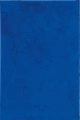 Philippe Pastor, Untitled (Blue Monochrome), 2014, pigment, adhesive, pine needles, tree bark, mixed media