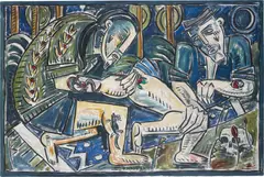 Billy Childish, The Tattooist, 1990, oil on canvas
