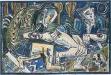 Billy Childish, The Tattooist, 1990, oil on canvas