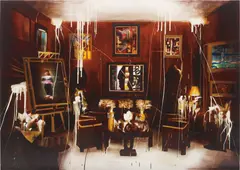Grand Salon (1976) by Rosson Crow, 2009, oil, acrylic and enamel on linen, sold Jul 2014