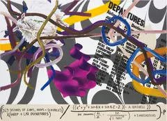 Keith Tyson, Operator Painting: Shells and Sheep, 2006, oil, mixed media on aluminium