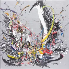 Katrin Fridriks, Mother Nature from the Chrome Series, 2011, acrylic on canvas