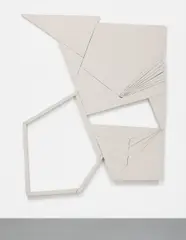 Wyatt Kahn, Sideways, 2012, raw canvas on panel