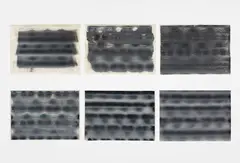 Silikat Studien (11-16 Juni 03) by Gerhard Richter, 2003, oil on paper, in six parts, offered Oct 2014