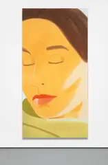 Eyes Closed 2 by Alex Katz, 2004, oil on canvas, sold Oct 2014