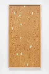 Sherrie Levine, Parchment Knot 6, 2003, acrylic on plywood, in artist's frame