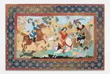 Kour Pour, Hunting Party, 2011, acrylic on canvas over panel