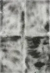 Ryan Estep, No. 4 from the series Silica Sand, 2013, charcoal and silica sand screenprinted on canvas