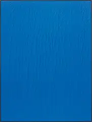 IMG_814 (Internet Blue) by Michael Staniak, 2014, casting compound, acrylic on board, in artist's steel frame, sold Oct 2014