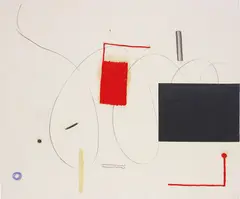 Untitled by Christian Rosa, 2014, oil, charcoal on unprimed canvas, sold Oct 2014