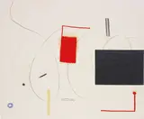 Christian Rosa, Untitled, 2014, oil, charcoal on unprimed canvas