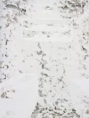 Analia Saban, Erosion (Kitchen), 2012, laser-sculpted acrylic on canvas