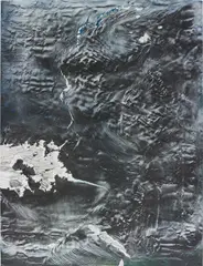 January 10 by Ryan Sullivan, 2011, oil, enamel, latex on canvas, sold Oct 2014