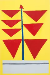 Untitled (Ultimate Warrior) by Jonas Wood, 2010, oil on canvas, sold Oct 2014