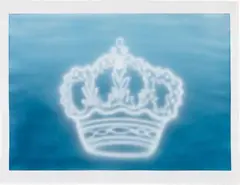 Ed Ruscha, Crown, 1993, dry pigment and acrylic on paper