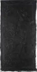 Untitled (Subway Drawing) by Keith Haring, 1982, chalk on paper laid on canvas, offered Oct 2014