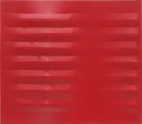 Agostino Bonalumi, Rosso, 1982, vinyl tempera on shaped canvas