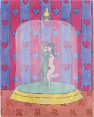 Lest We Forget by William Copley, 1993, acrylic on linen, sold Oct 2014
