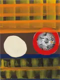 Juan Uslé, Beirão, 1997, vinyl dispersion, pigment on canvas laid on board